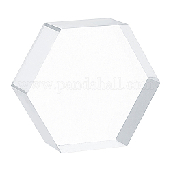 Многоугольная акриловая подставка для дисплея, для миниатюр, модели и гаражные комплекты, прозрачные, 67x77.5x25 мм