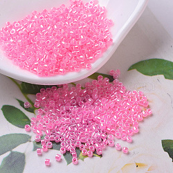 Perline miyuki delica, cilindro, perline giapponesi, 11/0, (db0246) rosa zucchero filato scuro ceylon, 1.3x1.6mm, Foro: 0.8 mm, circa 2000pcs/10g