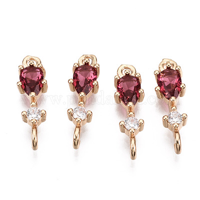 Соединители из латуни с микрочастицами и кубическим цирконием KK-R111-007-A03-1