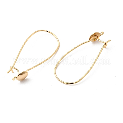 Crochets d'oreilles en laiton&nbsp;KK-F916-02G-1