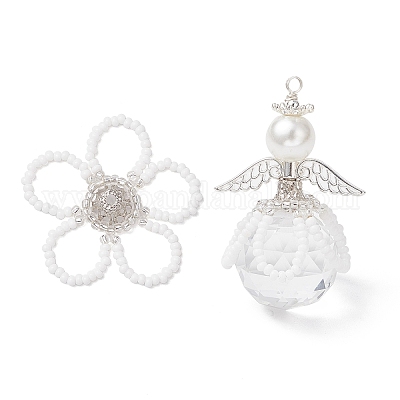 2 шт. подвески из стеклянных бусин 2 стилей PALLOY-MZ00710-01-1