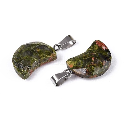 Природные подвески Unakite G-N349-02D-P-1