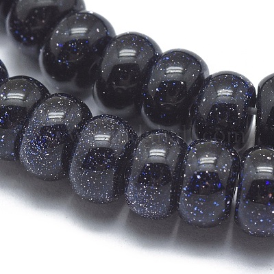 Синтетический синий авантюрин бисер нитей G-G793-19A-02-1