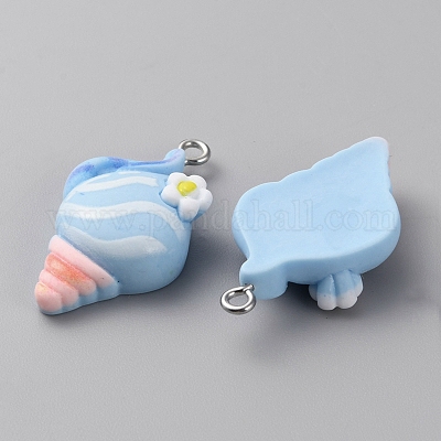 Подвески из непрозрачной смолы с морскими животными RESI-CJC0023-02B-1