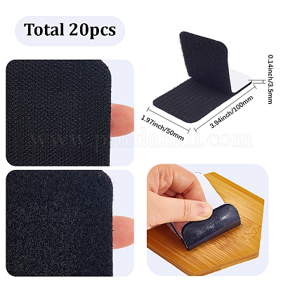 20 pz di nylon autoadesivo con nastri a strappo in poliestere&nbsp;AJEW-SP0003-22B-1
