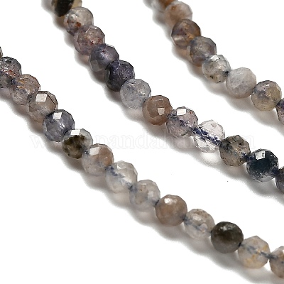 Природные иолит нитей бисера&nbsp;LS-G-RM2025-22-3mm-1