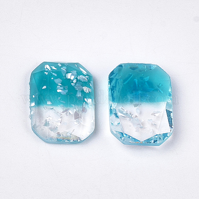 Cabochon in resina bicolore&nbsp;X-CRES-T014-06I-1
