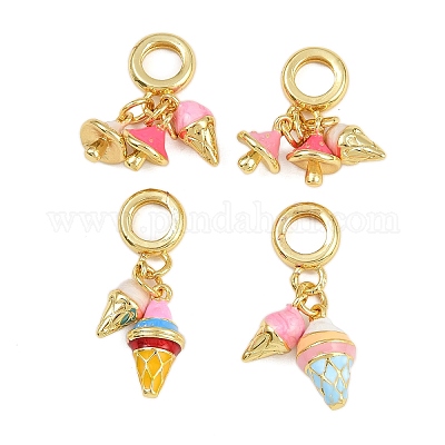 Латунные эмалированные европейские подвески с подвесками KK-I352-25G-1