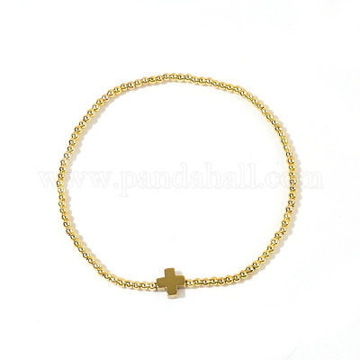 Браслеты из латунных бусин JW3383-3-1