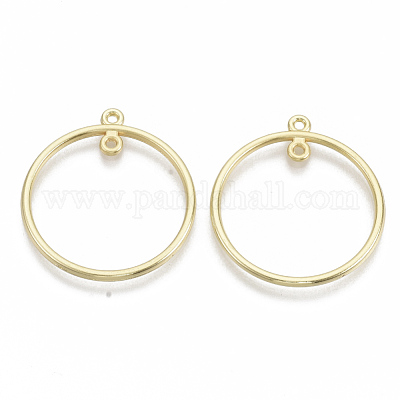 Pendenti in lega a 2 anello&nbsp;PALLOY-S132-040B-G-1
