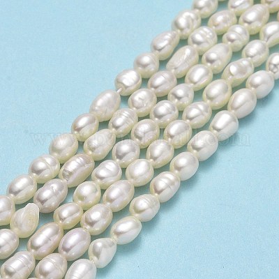 Brins de perles de culture d'eau douce naturelles&nbsp;PEAR-J006-10F-01-1
