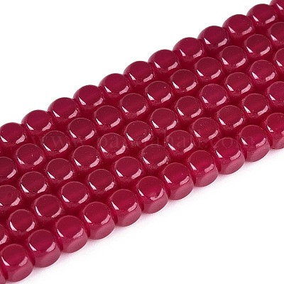 Нити бусин из красного корунда&nbsp;G-G106-N01-03-1