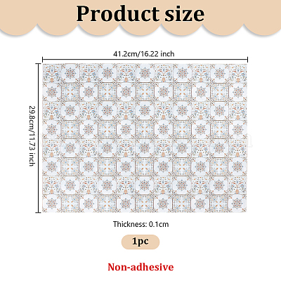 Прямоугольный пол из искусственной кожи для аксессуаров кукольного домика DIY-WH0430-755A-1