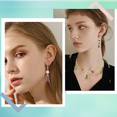 120шт 4 цвета сплава эмалевые подвески ENAM-SC0003-55-1