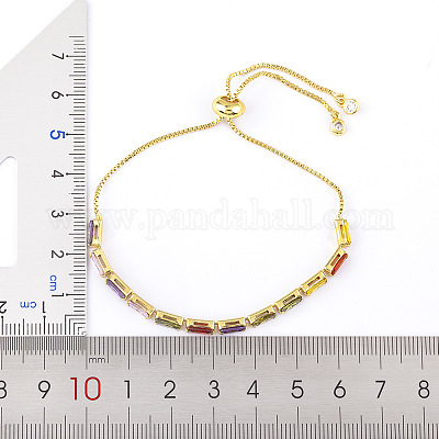 Латунь микро проложить кубический цирконий слайдер браслеты FS-WG49F5F-01-1