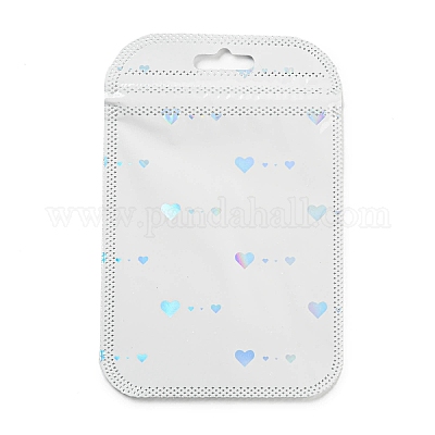 Прямоугольные блестящие голографические пластиковые подарочные пакеты с застежкой-молнией «инь-ян» OPP-E004-01A-B02-1