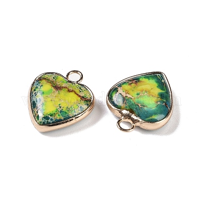 Подвески из окрашенной синтетической императорской яшмы G-P529-08G-06-1