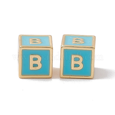 Стойки покрытие латунь эмаль бисер KK-B060-04G-06B-1