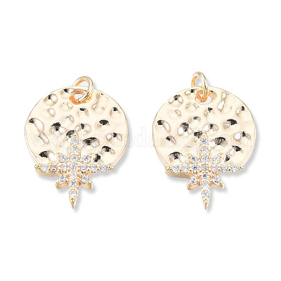 Подвески из латуни с прозрачным фианитом KK-N232-462-1