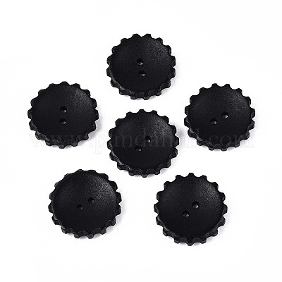 Пуговицы из натурального дерева WOOD-T032-34E-1