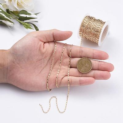 Настоящие цепочки из латуни с позолотой 18к CHC-R126-08G-1