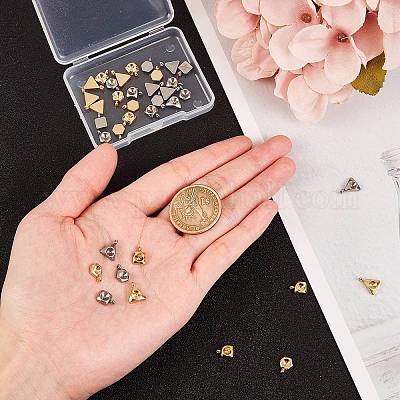 Подвеска из нержавеющей стали 304 со стразами&nbsp;STAS-UN0011-07-1