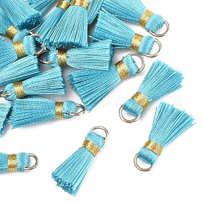 20 шт. украшения из поликоттона (полиэстер-хлопка) ручной работы в виде кисточек FIND-FS0003-27B-1