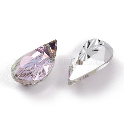 Подвески из тисненого стекла со стразами GLAA-J101-06A-001VL-1