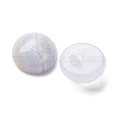 Натуральный голубой агат шнурка кабошоны G-O185-01H-02-1