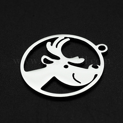 Не тускнеющие рождественские подвески из нержавеющей стали 201 STAS-R111-JA690-1