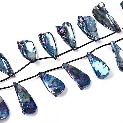 Нити бусин из натуральных пресноводных ракушек SHEL-T020-55C-1