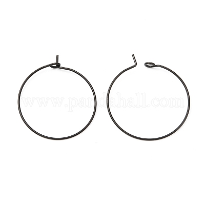 Фурнитура для сережек-колец из хирургической нержавеющей стали 316L STAS-D164-01B-1