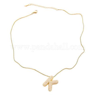Латунные микропаве прозрачные кубические цирконии начальные подвески ожерелья для женщин FS-WGDC51D-11-1