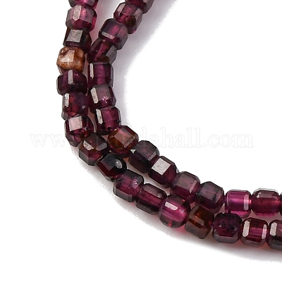 Гранат природный бисер нитей G-RM241221-K4-1