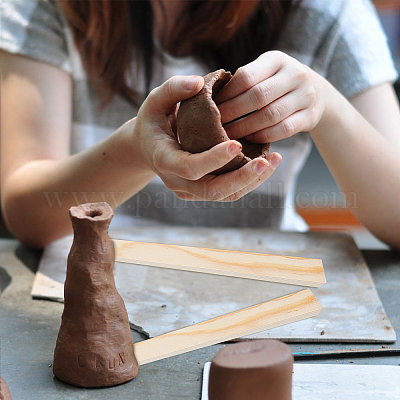 10 шт. 5-х стильная направляющая для грязевого ролика WOOD-WH0124-60-1