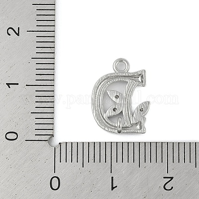 Латунные хрустальные стразы буквы звенья соединительные подвески&nbsp;KK-S395-06P-D-1