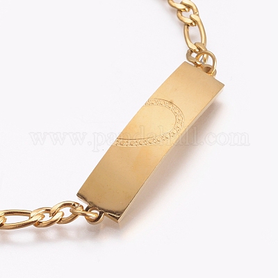 Ионное покрытие (ip) пары 304 нержавеющая сталь id браслеты наборы BJEW-I283-08-1