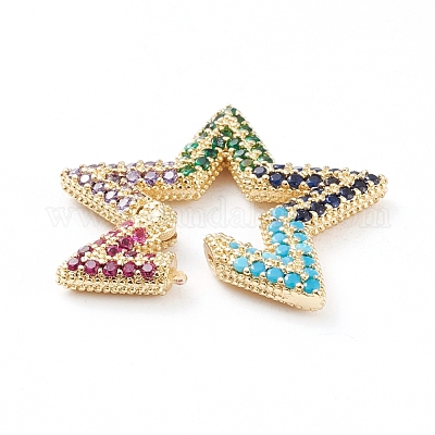 Латунные кольца из микро-паве циркония ZIRC-L093-53G-1