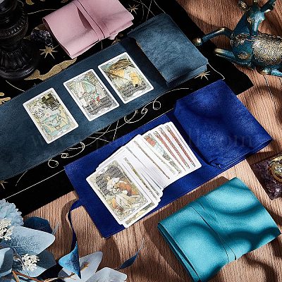 Lot De 2 Pochettes En Velours Double Face – Rangement Pour Cartes De Tarot – Sorcellerie