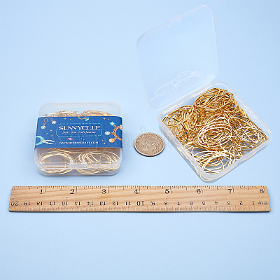 Латунные соединительные колечки&nbsp;KK-SC0001-24G-1