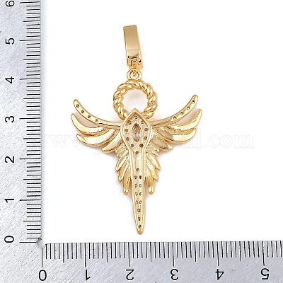 Латунные микро проложить кубического циркония подвески KK-F910-10G-1