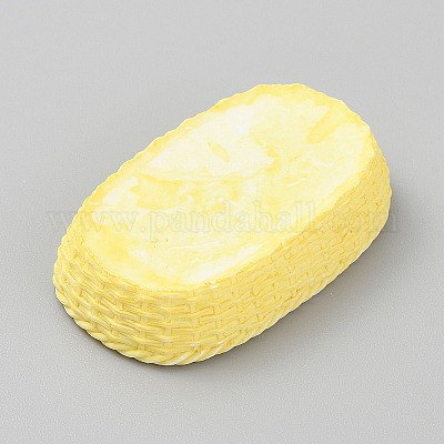 Мини-модель корзины из ротанга из смолы DJEW-CJC0002-04F-02-1