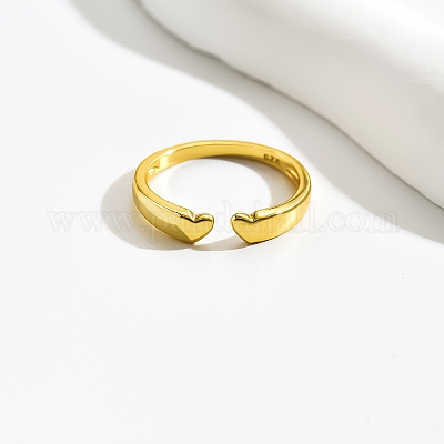 Серебряное кольцо в форме сердца неправильной формы S925 для повседневной носки и праздников LG0423-1