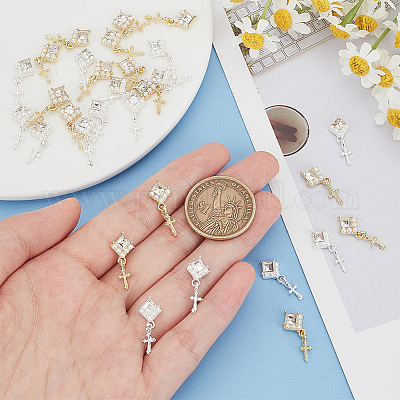 Кабошоны из сплава 30шт 2 цветов MRMJ-GO0002-07-1