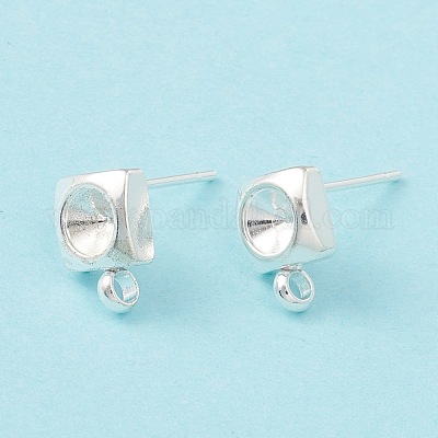 201 фурнитура для сережек-гвоздиков из нержавеющей стали STAS-P308-05S-1