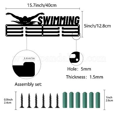 Модная железная вешалка для медалей ODIS-WH0021-118-1