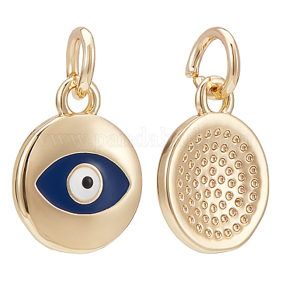 10шт латунные эмалированные подвески KK-BC0013-91-1