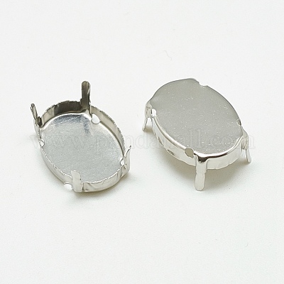 Некорневая нержавеющая сталь 201 с креплениями для пришивания зубцов STAS-T032-03-13x18mm-1