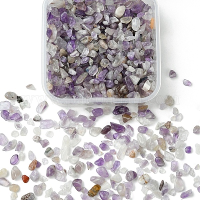 50 г бусинок из натурального аметиста G-YW0001-72-1