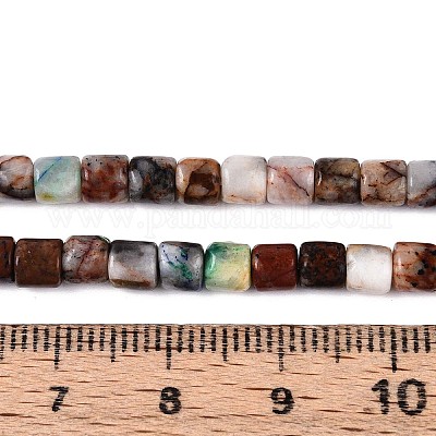 Натуральные бусы из хризоколлы и лазурита G-T141-99A-1